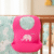 pink silicone bib