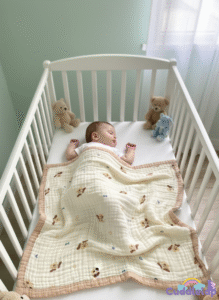 baby muslin wrinkled blanket baby blanket