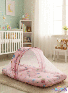 baby bed with mosquito net